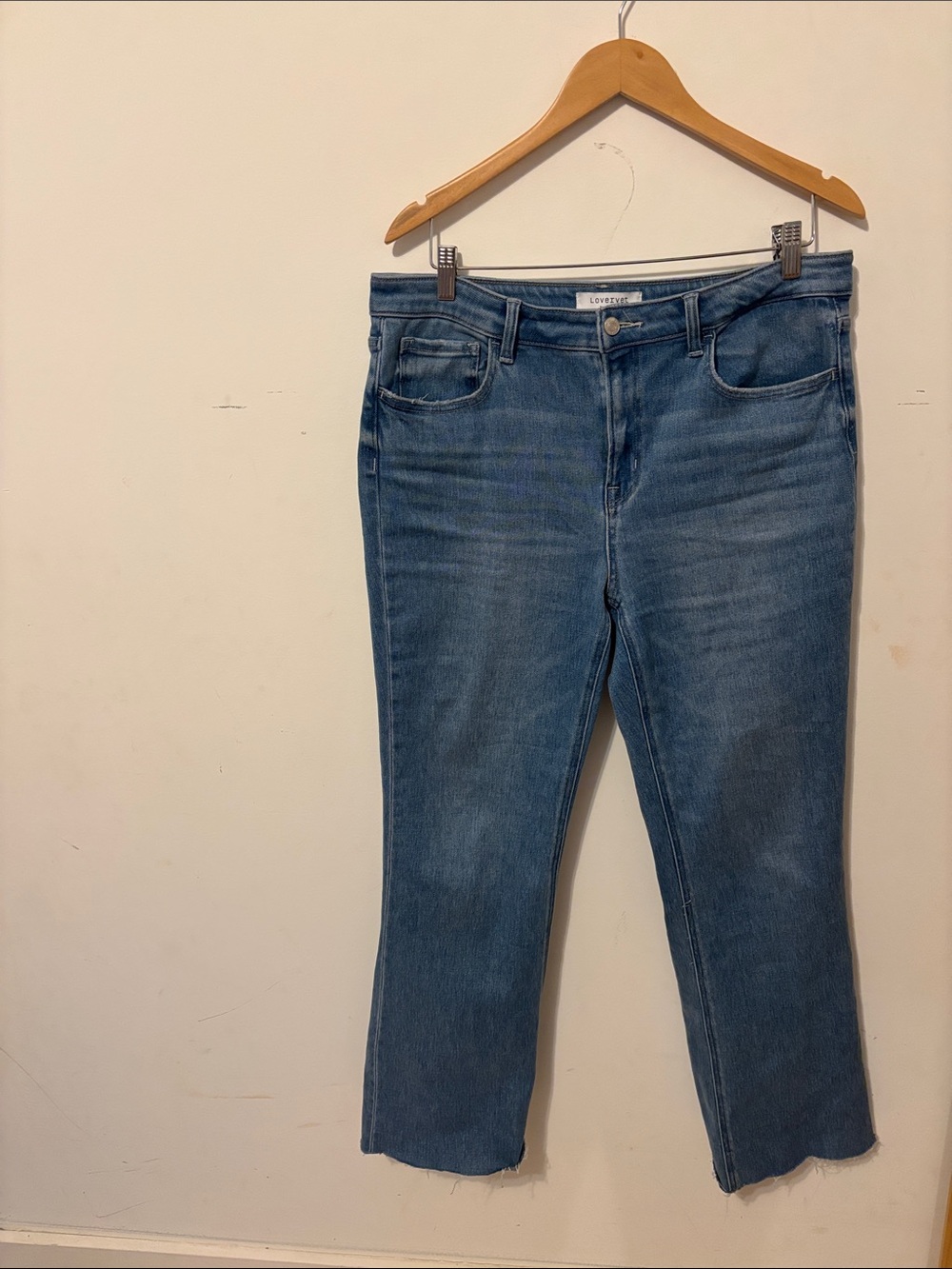 Lovervet Women's Boot-Cut Jeans in Medium Blue Wash